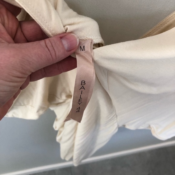 Ivory drape front top - Picture 3 of 4